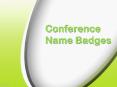 Conference name badges PowerPoint PPT Presentation