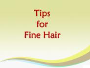 Tips for Fine Hair