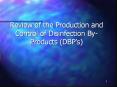 Review of the Production and Control of Disinfection By-Products (DBP PowerPoint PPT Presentation