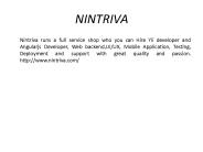 Angularjs Development Company - Nintriva