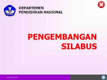MEKANISME PENGEMBANGAN SILABUS