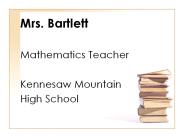 Mrs. Bartlett