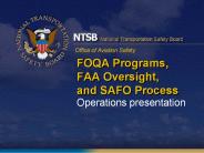 FOQA Programs, FAA Oversight, and SAFO Process