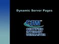 Dynamic Server Pages PowerPoint PPT Presentation
