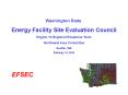 ENERGY FACILITY SITE EVALUATION COUNCIL Cross-Cascade Pipeline Project Application No. 96-1 PowerPoint PPT Presentation