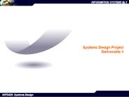 Systems Design Project Deliverable 3