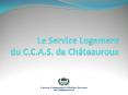 Le Service Logement du C.C.A.S. de Ch PowerPoint PPT Presentation