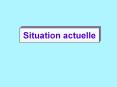 Situation actuelle PowerPoint PPT Presentation