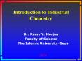 Introduction to Industrial Chemistry  PowerPoint PPT Presentation