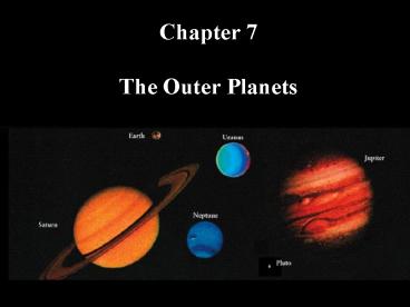 Chapter 7   The Outer Planets