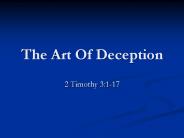 The Art Of Deception