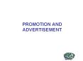 PROMOTION AND ADVERTISEMENT PowerPoint PPT Presentation