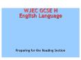 WJEC GCSE H PowerPoint PPT Presentation