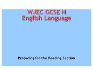 WJEC GCSE H
