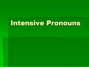 Intensive Pronouns