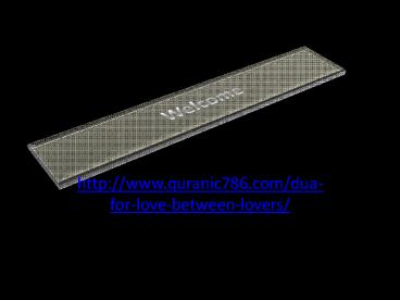 Make Special To Your Loved One With Dua