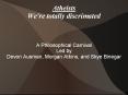 Atheists We're totally discrimated PowerPoint PPT Presentation