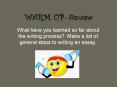 WARM UP PowerPoint PPT Presentation
