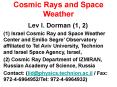 Cosmic Rays and Space Weather PowerPoint PPT Presentation