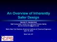 An%20Overview%20of%20Inherently%20Safer%20Design PowerPoint PPT Presentation