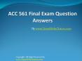 ACC 561 Final Exam Latest UOP Assignments PowerPoint PPT Presentation