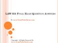 LAW 531 Final Exam Latest Question Answers PowerPoint PPT Presentation