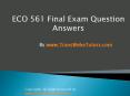ECO 561 Final Exam Latest UOP Tutorials PowerPoint PPT Presentation