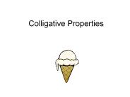 Colligative Properties