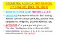 GEOMETRY; AGENDA; DAY 48 MON. 2nd 9-WEEKS, [OCT. 28, 2013] PowerPoint PPT Presentation