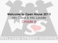 Welcome to Open House 2011! Mrs. Olear PowerPoint PPT Presentation