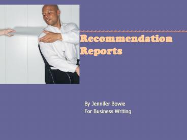 Recommendation Reports