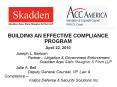 BUILDING AN EFFECTIVE COMPLIANCE PROGRAM PowerPoint PPT Presentation