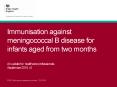 Immunisation against meningococcal B disease for infants aged from two months An update for healthcare professionals September 2015 v2 PowerPoint PPT Presentation