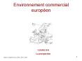 Environnement commercial europ PowerPoint PPT Presentation