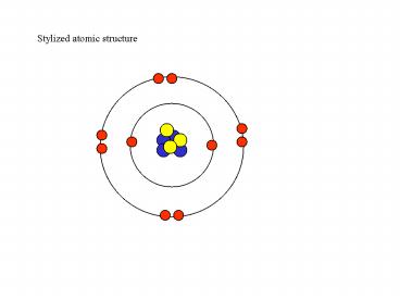 Stylized atomic structure