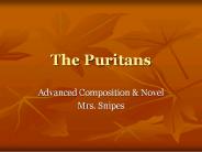 The Puritans
