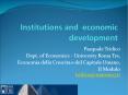 Institutions and economic development PowerPoint PPT Presentation