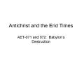 Antichrist%20and%20the%20End%20Times PowerPoint PPT Presentation