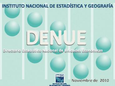 INSTITUTO NACIONAL DE ESTAD