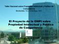 El Proyecto de la OMPI sobre Propiedad Intelectual y Pol PowerPoint PPT Presentation