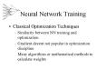 Neural Network Training PowerPoint PPT Presentation