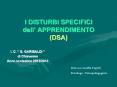 I DISTURBI SPECIFICI dell PowerPoint PPT Presentation