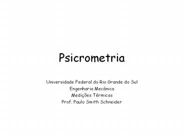 Psicrometria