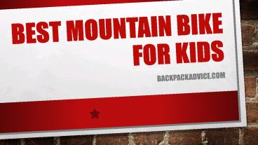 Best Mountain Bike for Kids  Guide and Reviews