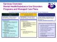 Services Overview: Mental Health/Substance Use Disorders  Programs and Managed Care Plans PowerPoint PPT Presentation