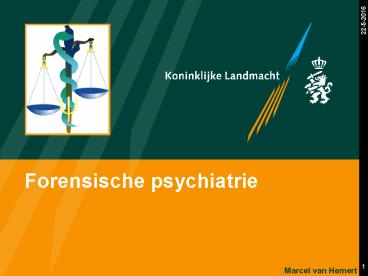 Forensische psychiatrie