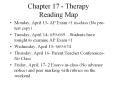 Chapter 17 - Therapy Reading Map PowerPoint PPT Presentation