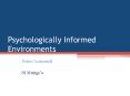 Psychologically Informed Environments PowerPoint PPT Presentation