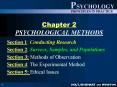 Chapter 2 PSYCHOLOGICAL METHODS PowerPoint PPT Presentation
