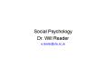 Social Psychology PowerPoint PPT Presentation